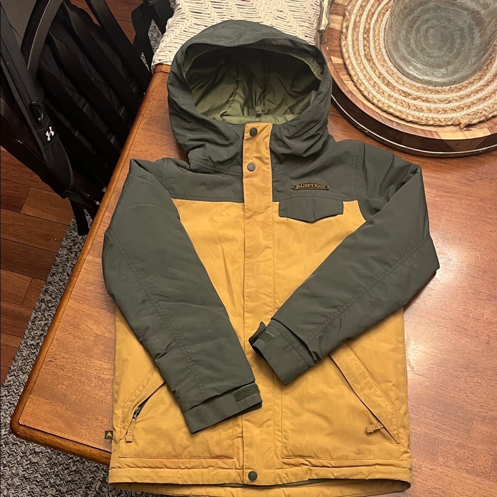 Burton Green and Tan Hooded Jacket